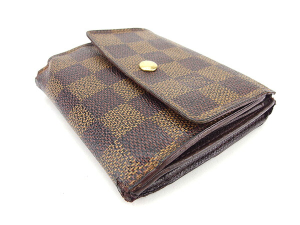 ルイヴィトン ダミエ ポルトトレゾール 二つ折りコンパクト財布 知性を