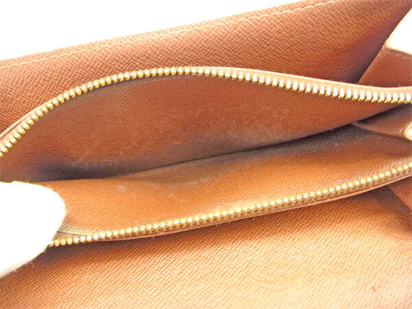 【ウィンターSALE★30%OFF】ルイ・ヴィトン LOUIS VUITTON 長財布モノグラム ポシェットポルトモネクレディ ブラウン レディース 中古