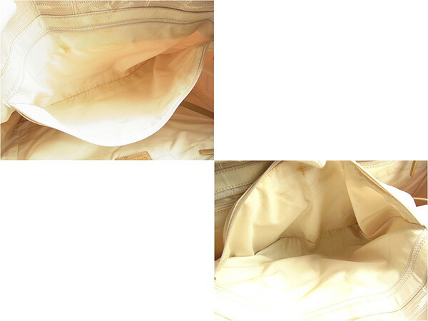 【GWタイムセール】シャネル CHANEL トートバッグニュートラベルライン トートMM ベージュ×ゴールド レディース 中古_5
