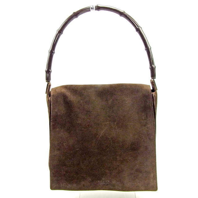 【BIGお買い物ラリー★30%OFFセール中】グッチ GUCCI ショルダーバッグバンブー ブラウン レディース 中古