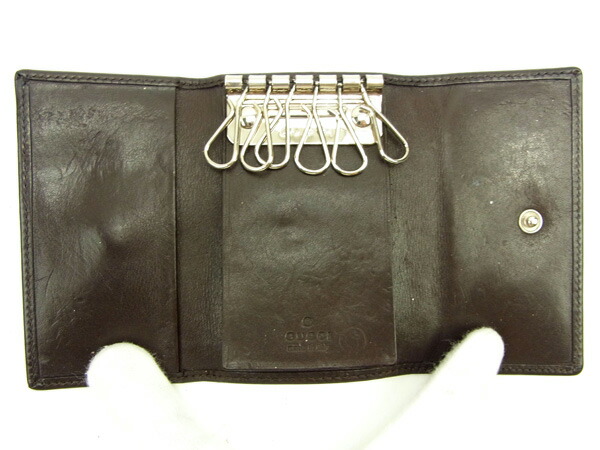 【30％OFF★週末タイムSALE】グッチ GUCCI キーケース ダークブラウン レディース 中古_2
