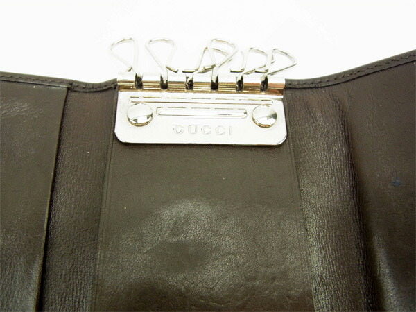 【30％OFF★週末タイムSALE】グッチ GUCCI キーケース ダークブラウン レディース 中古_4