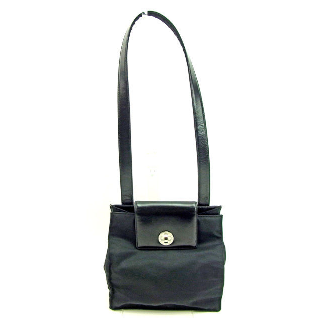 【BIGお買い物ラリー★30%OFFセール中】ブルガリ BVLGARI ショルダーバッグブルガリ　ブルガリ ブラック レディース 中古