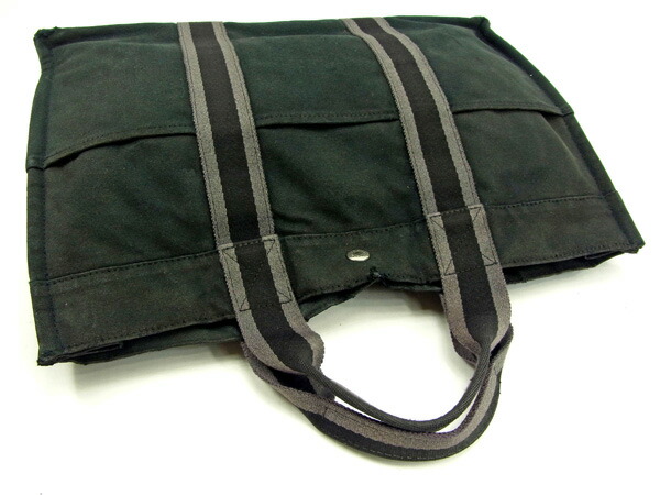 【30％OFF★土日ひと休み大売り出し】エルメス HERMES トートバッグフールトゥ フールトゥトートＭＭ 黒いこと×薄墨色 レディース 中古