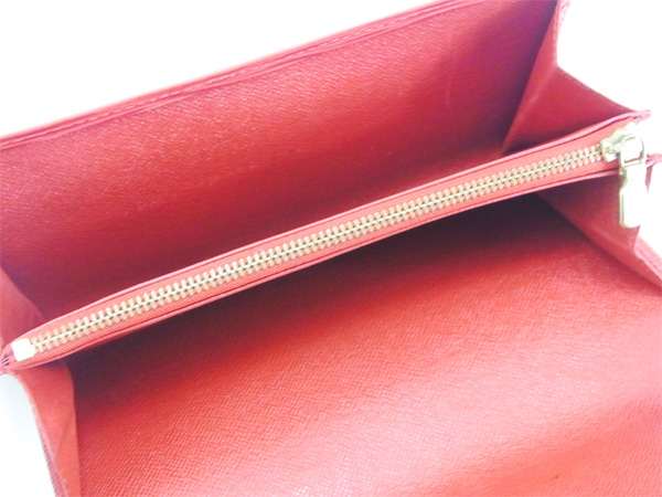ルイ・ヴィトン LOUIS VUITTON 長財布エピ ポシェットポルトモネクレディ レッド レディース 中古_3
