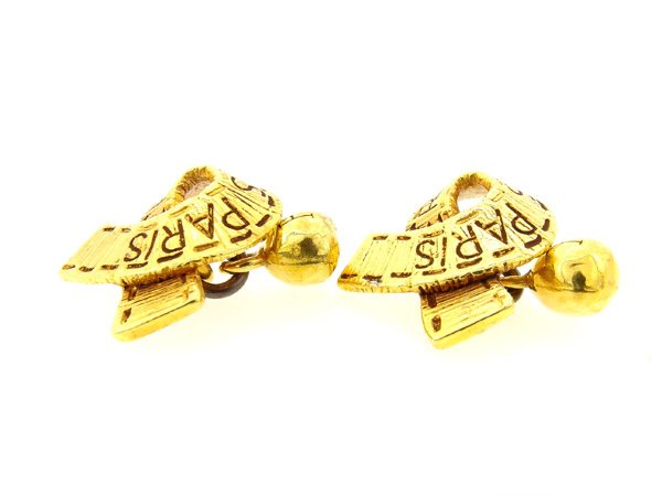 エルメス HERMES カフス エルメス HERMES カフス ロゴ ゴールド レディース 中古 エルメス