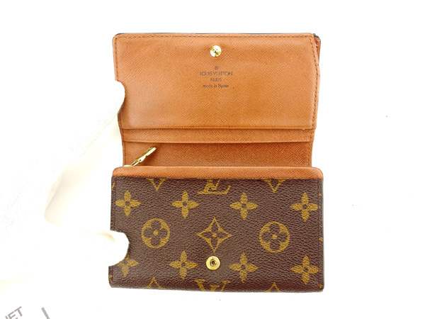 【30％OFF★週末タイムSALE】ルイ・ヴィトン LOUIS VUITTON 長財布モノグラム ポルトモネビエトレゾール ブラウン レディース 中古_4