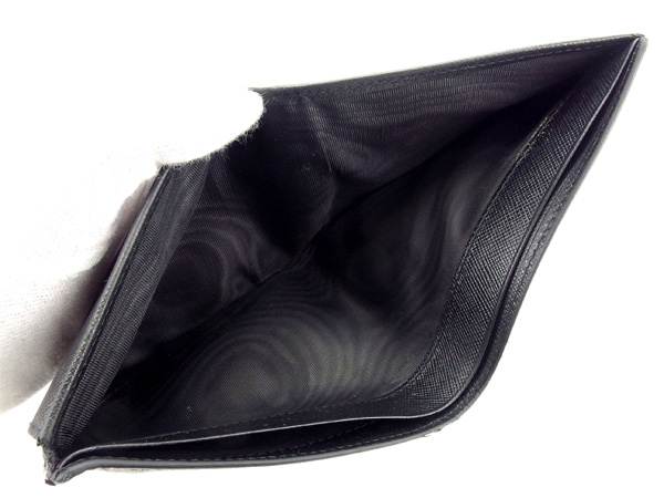 【X'masセール★30%OFF】プラダ PRADA 二つ折り財布 ブラック レディース 中古 X'masセール☆30%OFF】プラダ PRADA 二つ折り財布 ブラック レディース