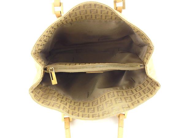 【30％OFF★週末タイムSALE】フェンディ FENDI トートバッグズッカ ベージュ レディース 中古_4