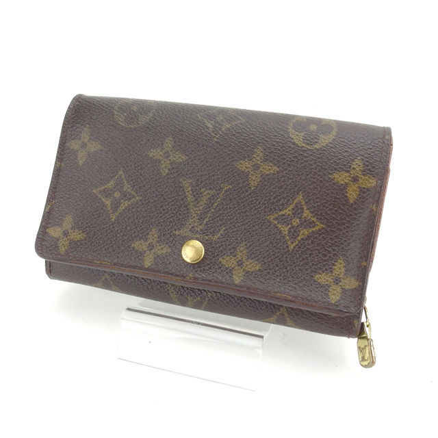 【BIGお買い物ラリー★30%OFFセール中】ルイ・ヴィトン LOUIS VUITTON 長財布モノグラム ポルトモネビエトレゾール ブラウン レディース 中古