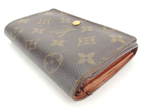 【30％OFF★週末タイムSALE】ルイ・ヴィトン LOUIS VUITTON 長財布モノグラム ポルトモネビエトレゾール ブラウン レディース 中古_3
