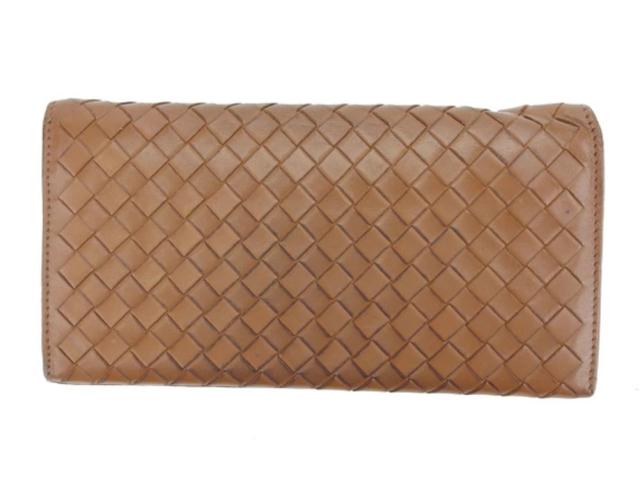 【X'masセール★30%OFF】ボッテガヴェネタ BOTTEGAVENETA 長財布イントレチャート ブラウン レディース 中古 ボッテガヴェネタ BOTTEGAVENETA 長財布イントレチャート ブラウン