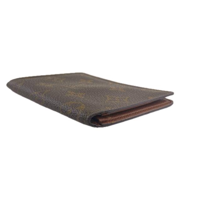 【GWタイムセール】ルイ・ヴィトン LOUIS VUITTON パスケースモノグラム ポルト2カルトヴェルティカル ブラウン レディース 中古_4