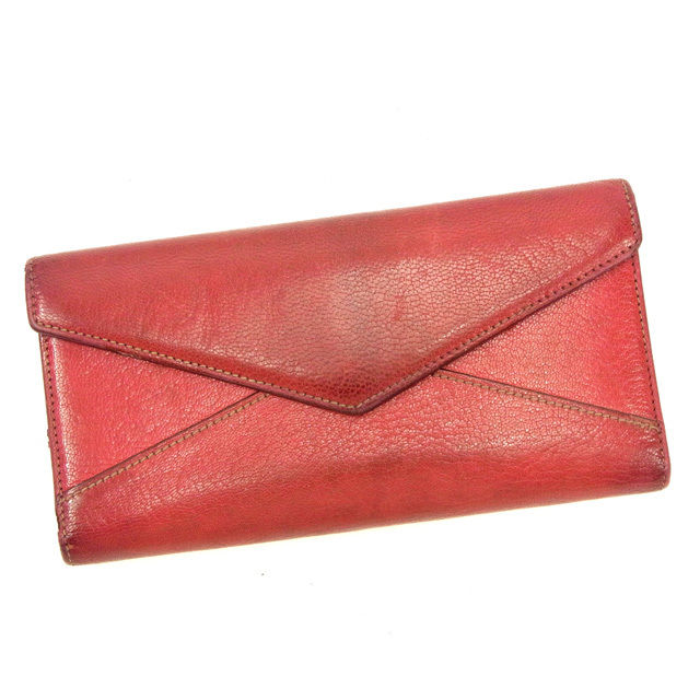 【BIGお買い物ラリー★30%OFFセール中】カルティエ CARTIER 長財布 ピンク レディース 中古