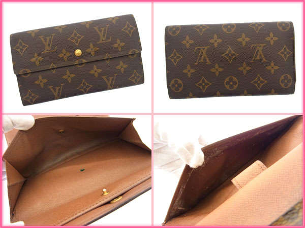 ルイ・ヴィトン LOUIS VUITTON 三つ折り財布モノグラム ポルト
