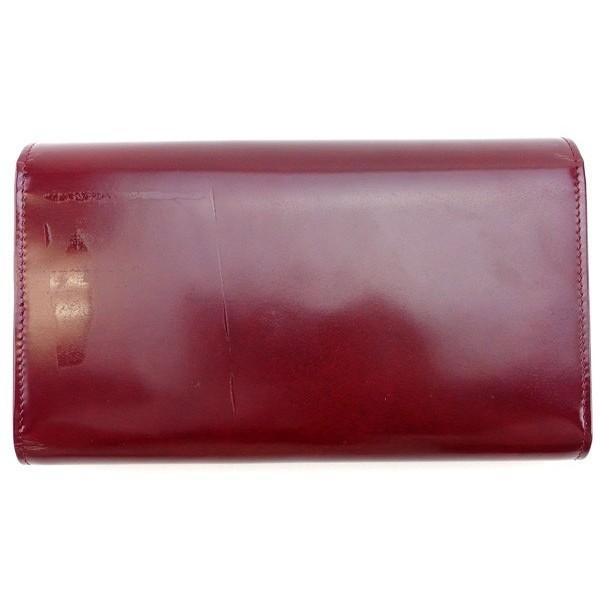 Cartier カルティエ 長財布 ブラック×シルバー×ボルドー Cartier 長 