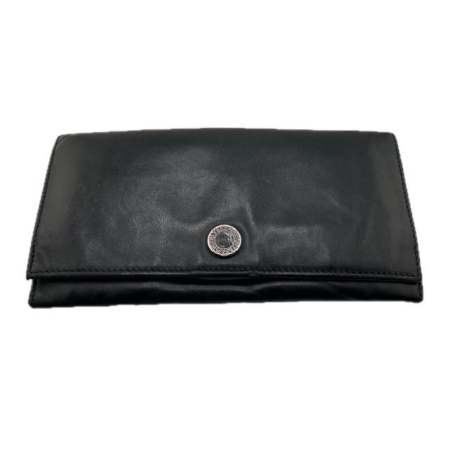 【BIGお買い物ラリー★30%OFFセール中】ブルガリ BVLGARI 長財布ブルガリブルガリ ブラック×シルバー レディース 中古