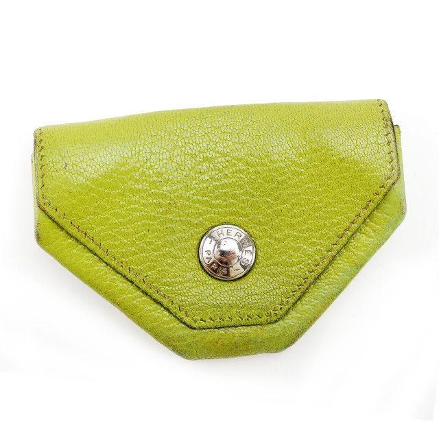 【BIGお買い物ラリー★30%OFFセール中】エルメス HERMES ケース三角フォルム ル24ヴァンキャトル グリーン×シルバー レディース 中古