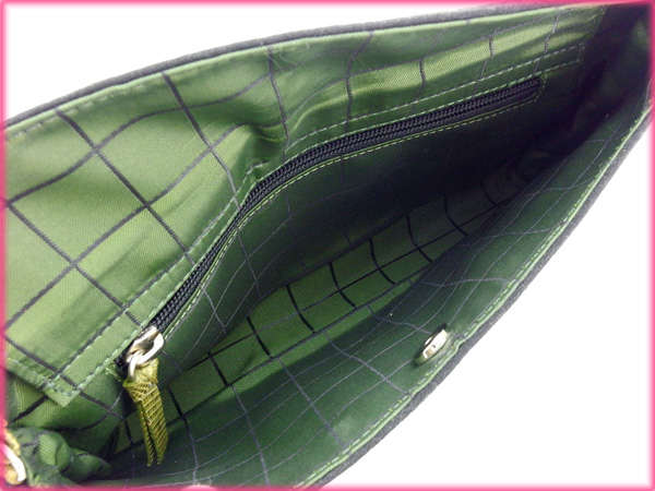 ケイトスペード Kate Spade ショルダーバッグパイソン ブラック×グリーン レディース 中古_4