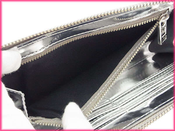 マークバイマークジェイコブス MARC BY MARC JACOBS 長財布ハート シルバー レディース 中古_3
