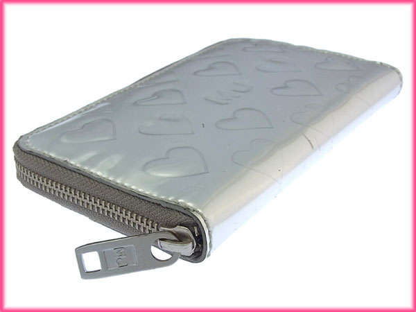 マークバイマークジェイコブス MARC BY MARC JACOBS 長財布ハート シルバー レディース 中古_4