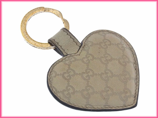 GUCCI シルバーキーホルダー ロゴプレート付き グッチ カラビナ ダブルキーホルダー ロゴ刻印 シルバー