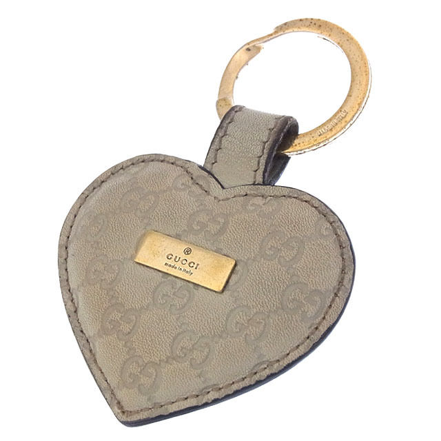 X　GUCCI　グッチシマキーリング AMA13 グッチ 極美品 グッチシマ キーリング キーホルダー