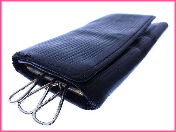 未使用品 ルイヴィトン エピ ミュルティクレ4 キーケース ノワール（黒