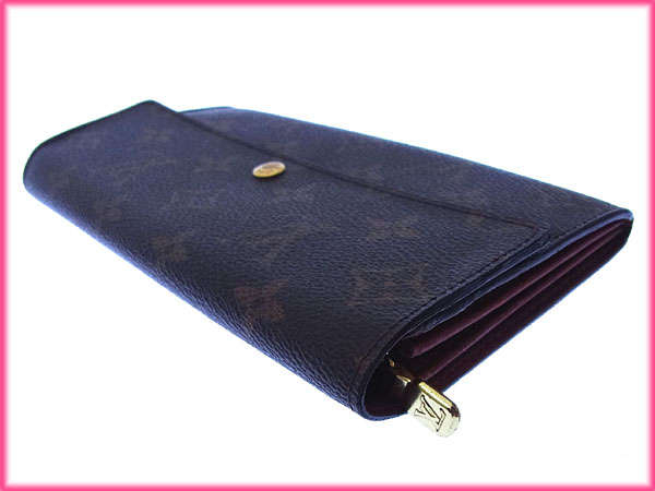 【週末タイムセール】ルイ・ヴィトン LOUIS VUITTON 長財布モノグラム ポシェットポルトモネクレディ ブラウン レディース 中古_5
