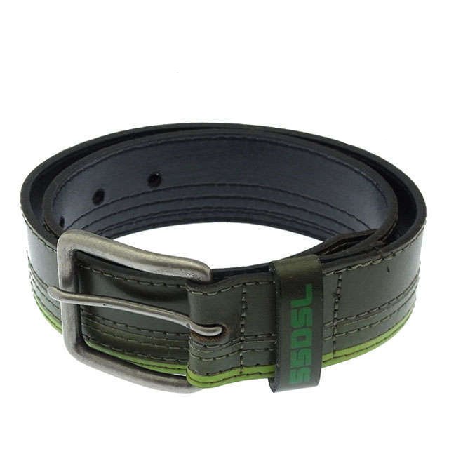 【BIGお買い物ラリー★30%OFFセール中】フィフティーファイブディーエスエル 55DSL ベルトロゴ ♯70/28 グリーン系 レディース 中古