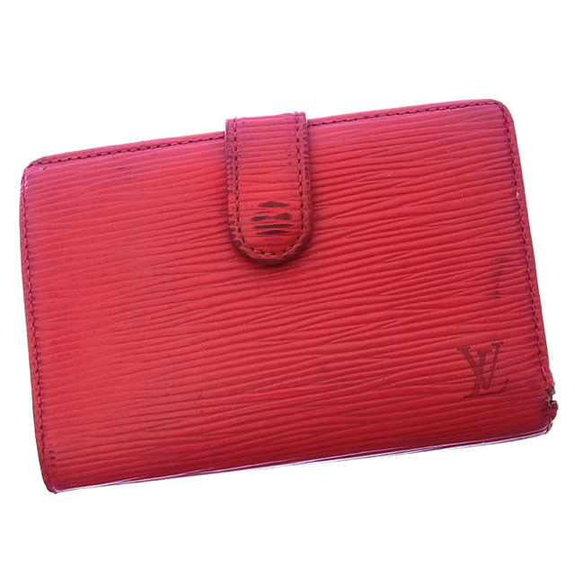 【BIGお買い物ラリー★30%OFFセール中】ルイ・ヴィトン LOUIS VUITTON 二つ折り財布エピ ポルトモネビエヴィエノワ カスティリアンレッド レディース 中古