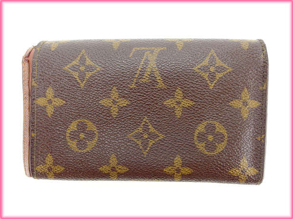 【中古】LOUIS VUITTON モノグラム ポルト・モネ・ビエトレゾール M61730 ▲角スレ、ホック緩み有 ブラウン ルイヴィトン[240017557390] LOUIS VUITTON ルイヴィトン モノグラム ポルトモネビエトレゾール