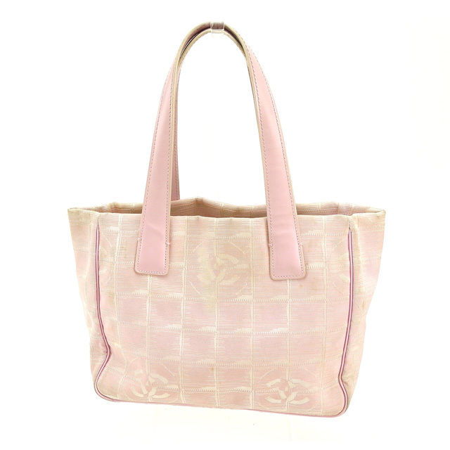 【BIGお買い物ラリー★30%OFFセール中】シャネル CHANEL トートバッグニュートラベルライン ピンク レディース 中古