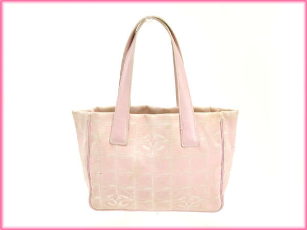 【30％OFF★週末タイムセール】シャネル CHANEL トートバッグニュートラベルライン ピンク レディース 中古_1
