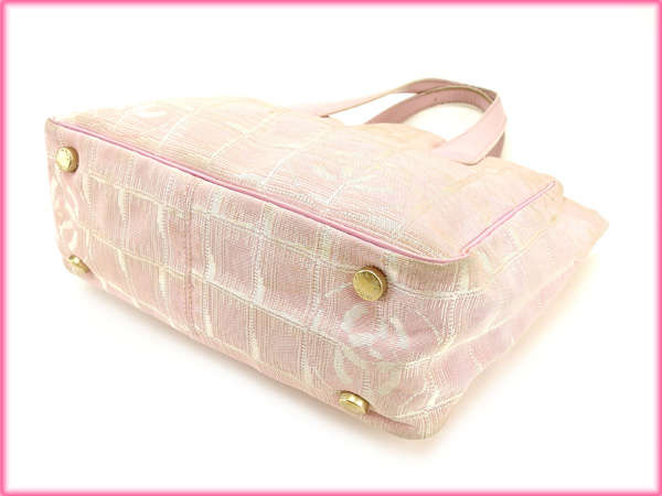 【30％OFF★週末タイムセール】シャネル CHANEL トートバッグニュートラベルライン ピンク レディース 中古_3