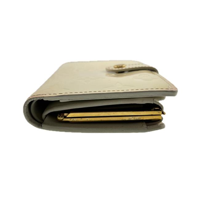 【30％OFF★土日ひと休み大売り出し】ルイ・ヴィトン LOUIS VUITTON 二つ折り紙入れヴェルニ ポルトモネビエヴィエノワ ペルル（白いこと） レディース 中古