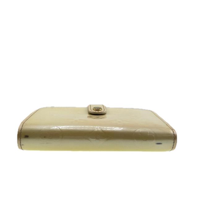 【30％OFF★土日ひと休み大売り出し】ルイ・ヴィトン LOUIS VUITTON 二つ折り紙入れヴェルニ ポルトモネビエヴィエノワ ペルル（白いこと） レディース 中古