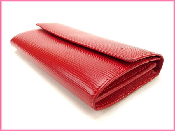 LOUIS VUITTON エピ ポルトフォイユ・サラ フューシャ 長財布 LOUIS