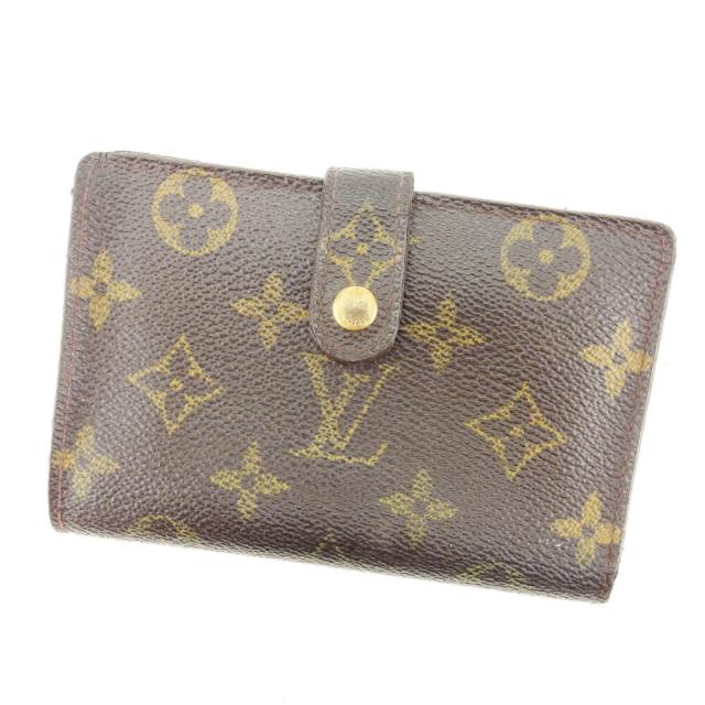 【BIGお買い物ラリー★30%OFFセール中】ルイ・ヴィトン LOUIS VUITTON 二つ折り財布モノグラム /ポルトモネ　ビエヴィエノワ ブラウン レディース 中古