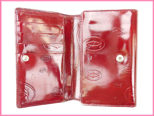 X'masセール☆30%OFF】カルティエ CARTIER 二つ折り財布ハッピー