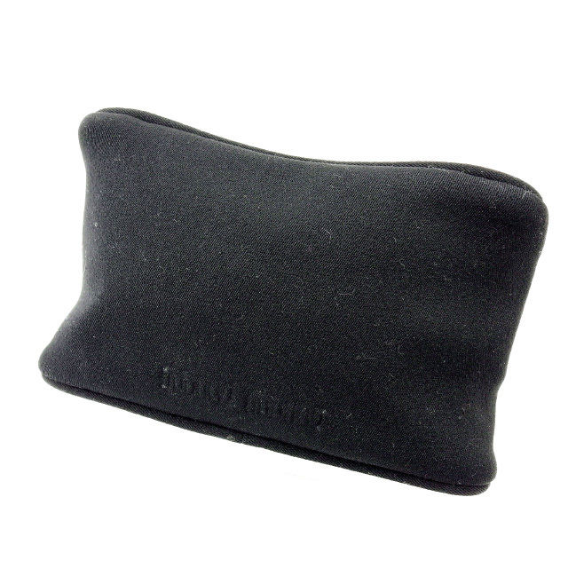 【BIGお買い物ラリー★30%OFFセール中】ミュウミュウ MIUMIU ポーチ ブラック レディース 中古