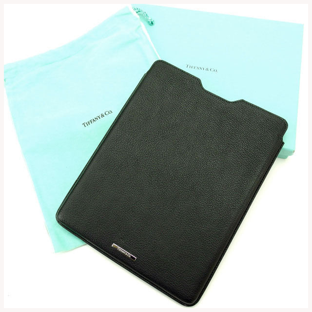 【30％OFF★週末タイムセール】ティファニー TIFFANY&amp;Co. iPadケース ブラック レディース 中古