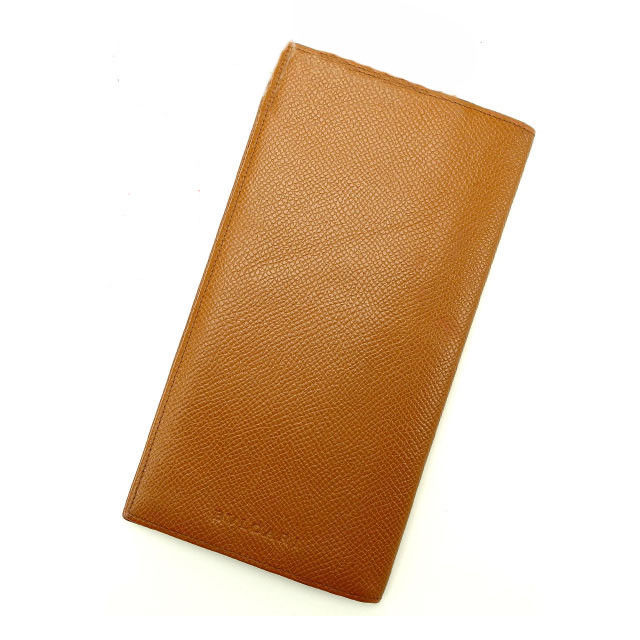 【BIGお買い物ラリー★30%OFFセール中】ブルガリ BVLGARI 札入れ ライトブラウン レディース 中古