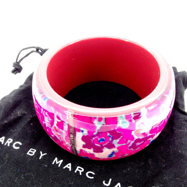 【30％OFF★週末タイムセール】マークジェイコブス MARC JACOBS バングル花柄 ピンク レディース 中古
