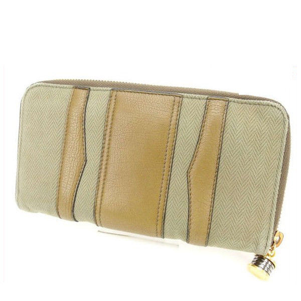 【X'masセール★30%OFF】ブルガリ BVLGARI 長財布 グリーン×カーキ レディース 中古