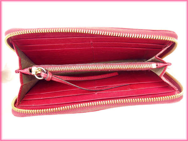 クロエ Chloe 長財布 リボンモチーフ付き レッド レディース 中古 楽天