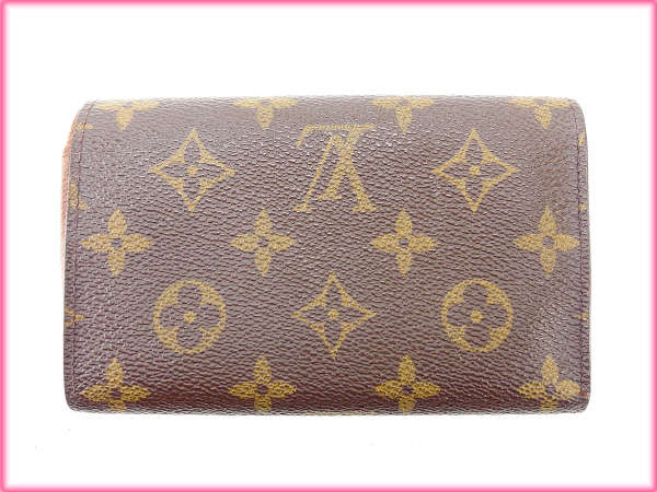ルイ・ヴィトン LOUIS VUITTON 長財布モノグラム /ポルトモネビエトレゾール ブラウン レディース 中古_1