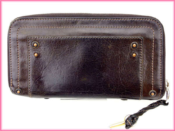 クロエ Chloe 長財布パティントン ブラウン レディース 中古_1