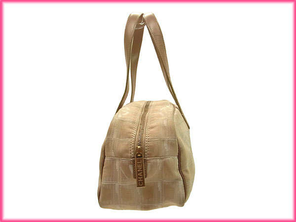 【BIGお買い物ラリー★30%OFFセール中】シャネル CHANEL ハンドバッグニュートラベルライン ベージュ×ゴールド レディース 中古 BIGお買い物ラリー☆30%OFFセール中】シャネル CHANEL ハンドバッグ