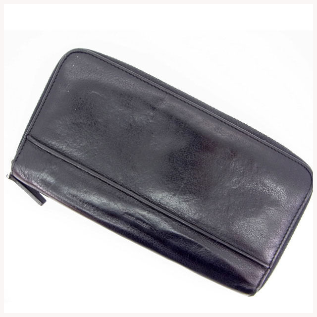 【X'masセール★30%OFF】ディオール・オム DIOR HOMME 長財布 ブラック レディース 中古